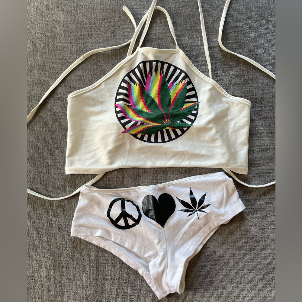 Mary-Jane tie top and undies